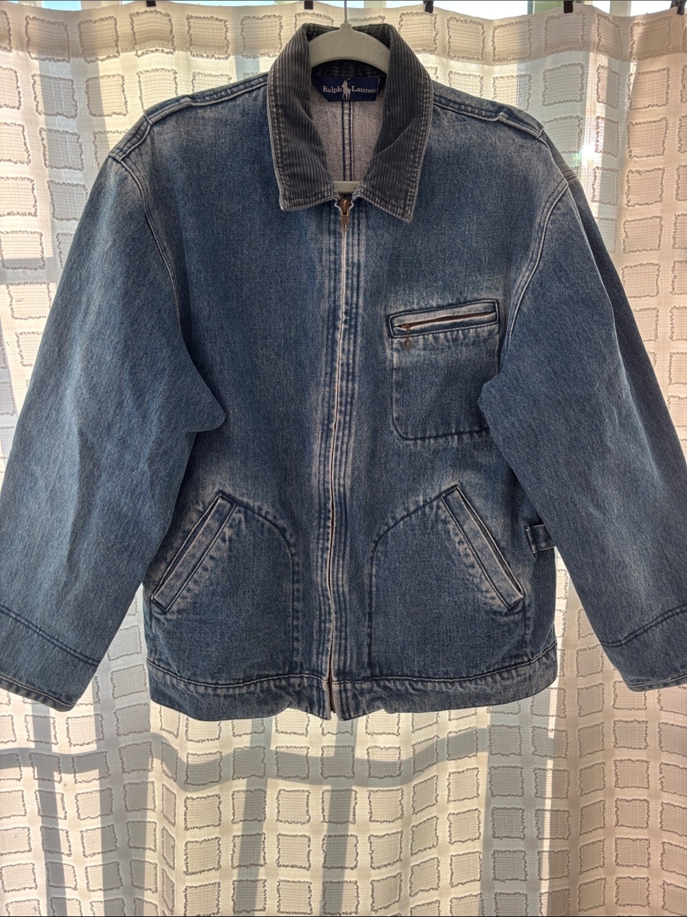 Ralph Lauren Denim Zip-Front Jacket - Blue, large